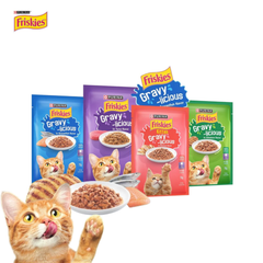 FRISKIES Gravy-licious 70g - Thịt nấu sốt cho mèo trưởng thành