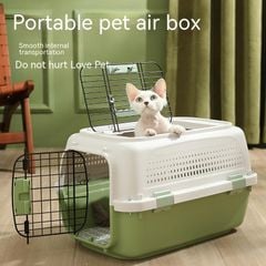 [2 cửa] Lồng vận chuyển hàng không cho thú cưng màu Pastel