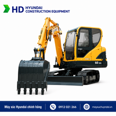 Máy xúc đào bánh xích Hyundai HX60S gầu 0,21m3