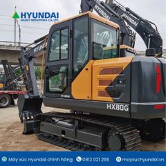MÁY XÚC ĐÀO BÁNH XÍCH HYUNDAI HX80G GẦU 0,28m3
