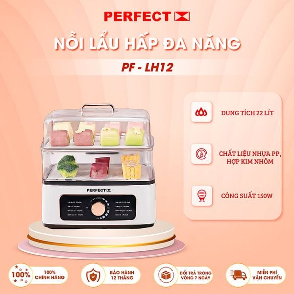 NỒI LẨU HẤP ĐA NĂNG PERFECT PF-LH12