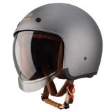 Nón 3/4 ROYAL M139 Kính Âm - Xám Titanium