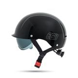 Mũ Nửa Đầu EGO E20 - Đen Bóng