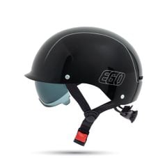  Mũ Nửa Đầu EGO E20 - Đen Bóng 