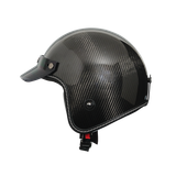 Mũ 3/4 NIC N03 Carbon - 3K Carbon Bóng