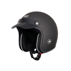  Mũ 3/4 NIC N03 Carbon - 3K Carbon Nhám 