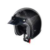 Mũ 3/4 NIC N03 Carbon - 12K Carbon Bóng