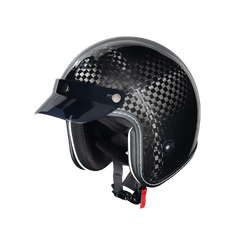  Mũ 3/4 NIC N03 Carbon - 12K Carbon Bóng 