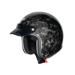  Mũ 3/4 NIC N03 Carbon - Forged Carbon Bóng 