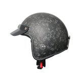 Mũ 3/4 NIC N03 Carbon - Forged Carbon Nhám
