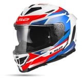 Mũ Fullface LS2 FF818 Storm III - Trắng Xanh Đỏ