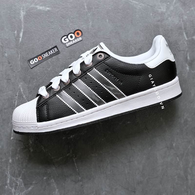  Giày Adidas Superstar II Core Black Matte Silver Best Quality 