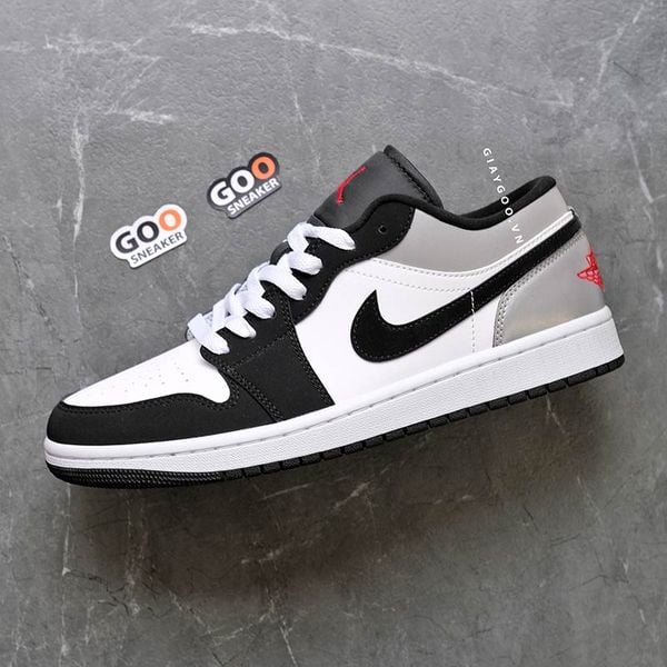  Giày Jordan 1 Low Fire Red Black Matte Silver HF3148-106 