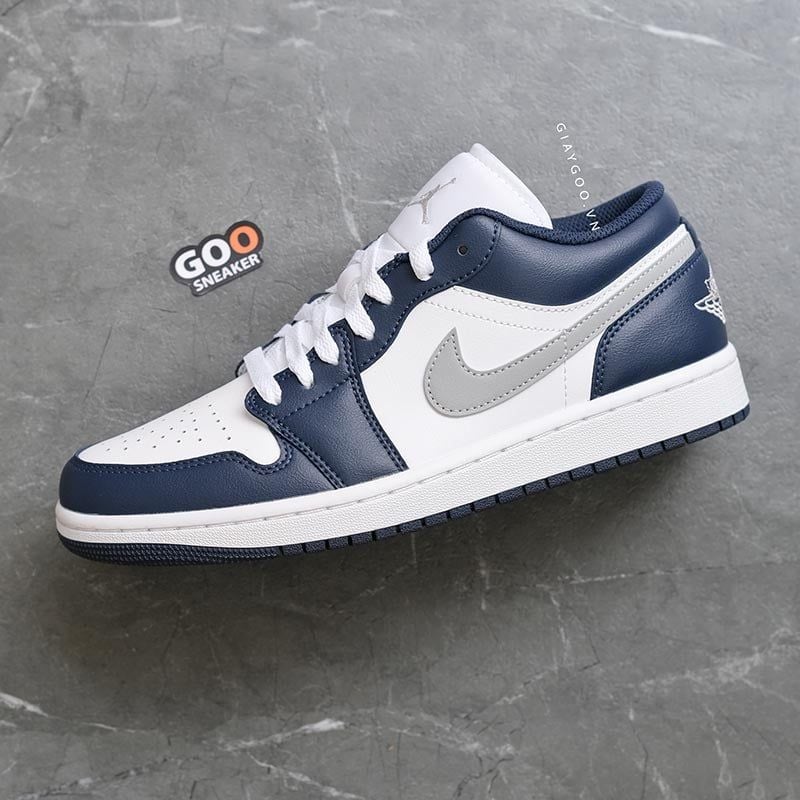  Nike Jordan 1 Low Midnight Navy 553558-141 Best 