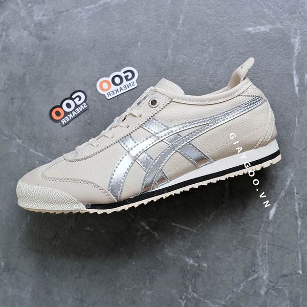  Giày Onitsuka Tiger Mexico 66 SD Grey Silver 1183A592-200 (Da thật) 