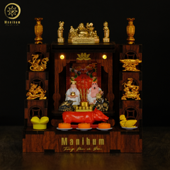 Set 1-4 COMBO 5 - BÀN THỜ  KIM TÀI PHÚC ĐỊA + PHỤ KIỆN