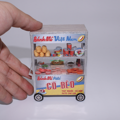 Sài Gòn Xưa Và Nay - Mô Hình Hàng Rong - Xe Bánh Mì Việt Nam - HR13 (SẢN PHẨM CHƯA KÈM KEO)