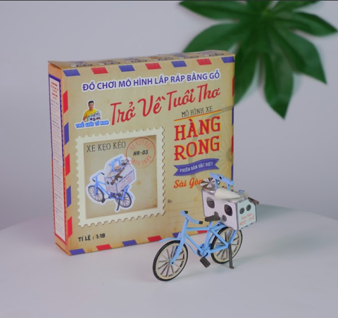 Sài Gòn Xưa Và Nay - Mô Hình Hàng Rong - Xe Kẹo Kéo - HR03