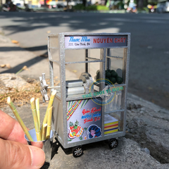 Sài Gòn Thu Nhỏ - Mô Hình Hàng Rong - Xe Nước Mía - HR01 (Sản phẩm chưa kèm keo)