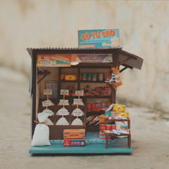 Mô Hình Sài Gòn Xưa Và Nay - Tiệm Gạo Tí Hon - AD06 (Sản phẩm chưa kèm keo)