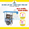 Sài Gòn Tí Hon - Mô Hình Hàng Rong - Xe Kem - HR05 (SẢN PHẨM CHƯA KÈM KEO)