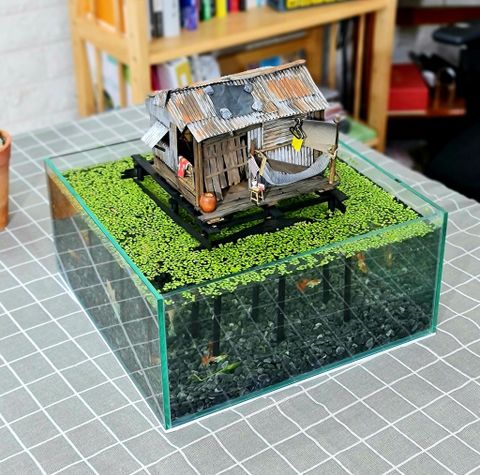 NS02 - Mô Hình Nhà Sàn (SẢN PHẨM CHƯA KÈM KEO)