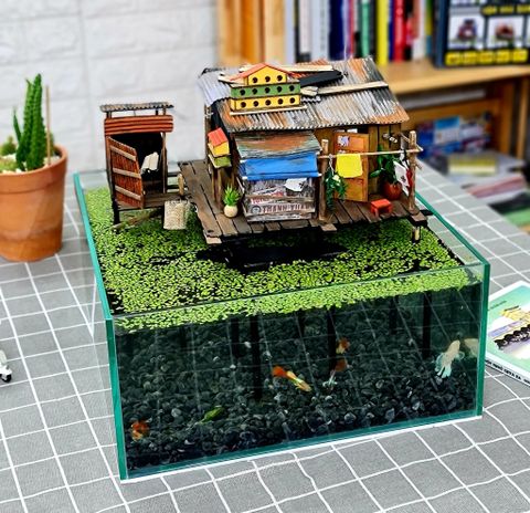 NS04 - Mô Hình Nhà Sàn (SẢN PHẨM CHƯA KÈM KEO)