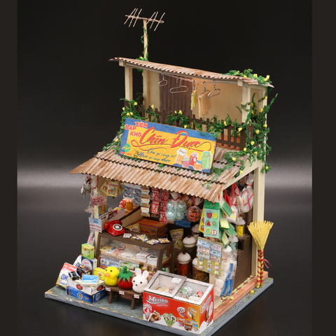 Mô Hình Sài Gòn Xưa Và Nay - Tiệm Sạp Khô - SG01