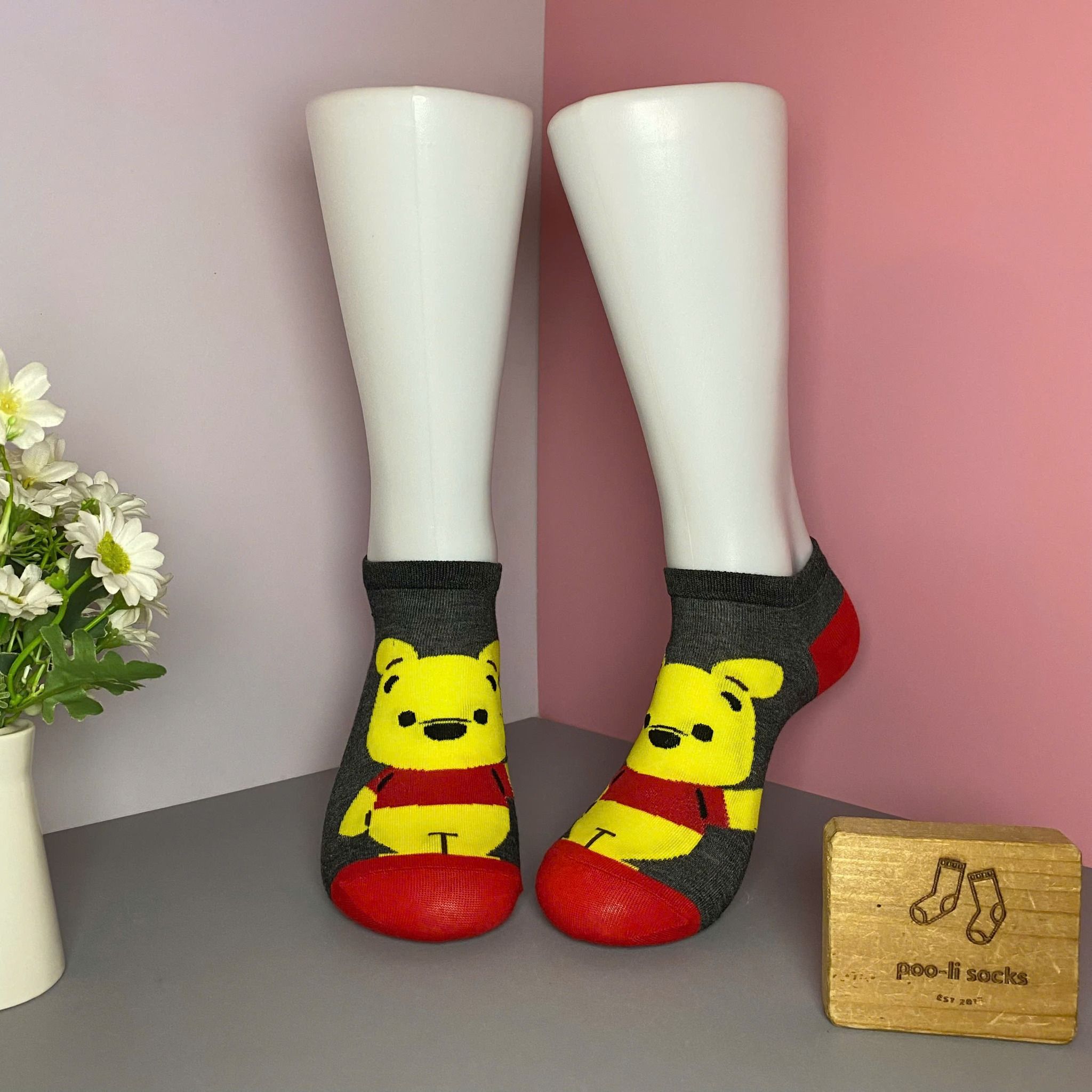 Vớ ngắn họa tiết gấu Pooh