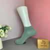 Vớ ngắn họa tiết màu trơn xanh lá