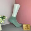 Vớ ngắn họa tiết màu trơn xanh lá