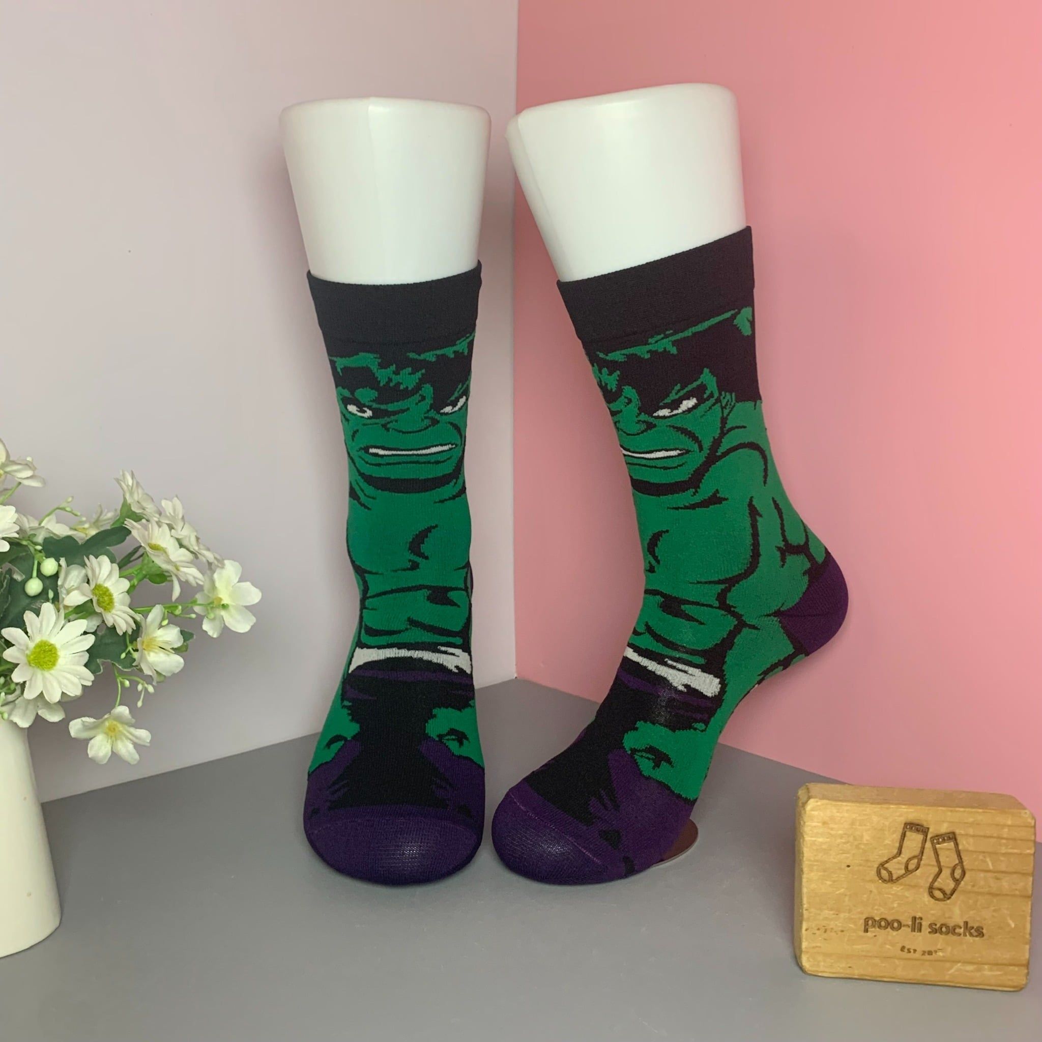 Vớ dài hoạ tiết HULK người khổng lồ xanh