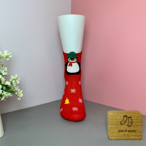  Vớ trung họa tiết giáng sinh chim cánh cụt 
