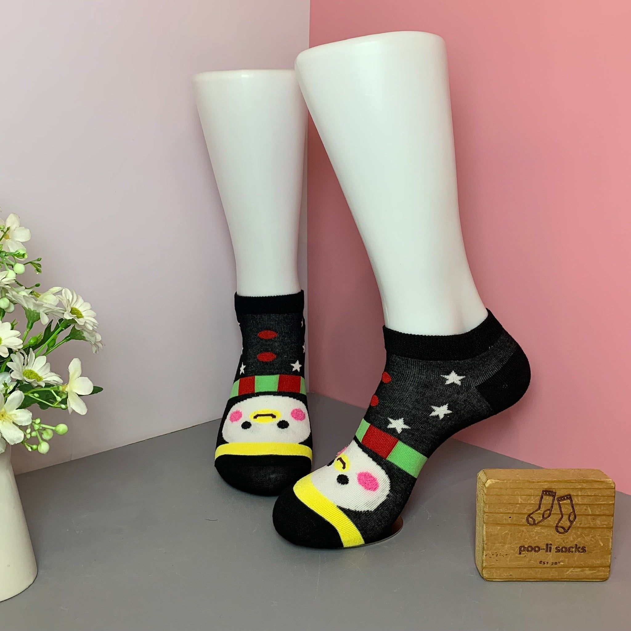 Vớ ngắn họa tiết giáng sinh