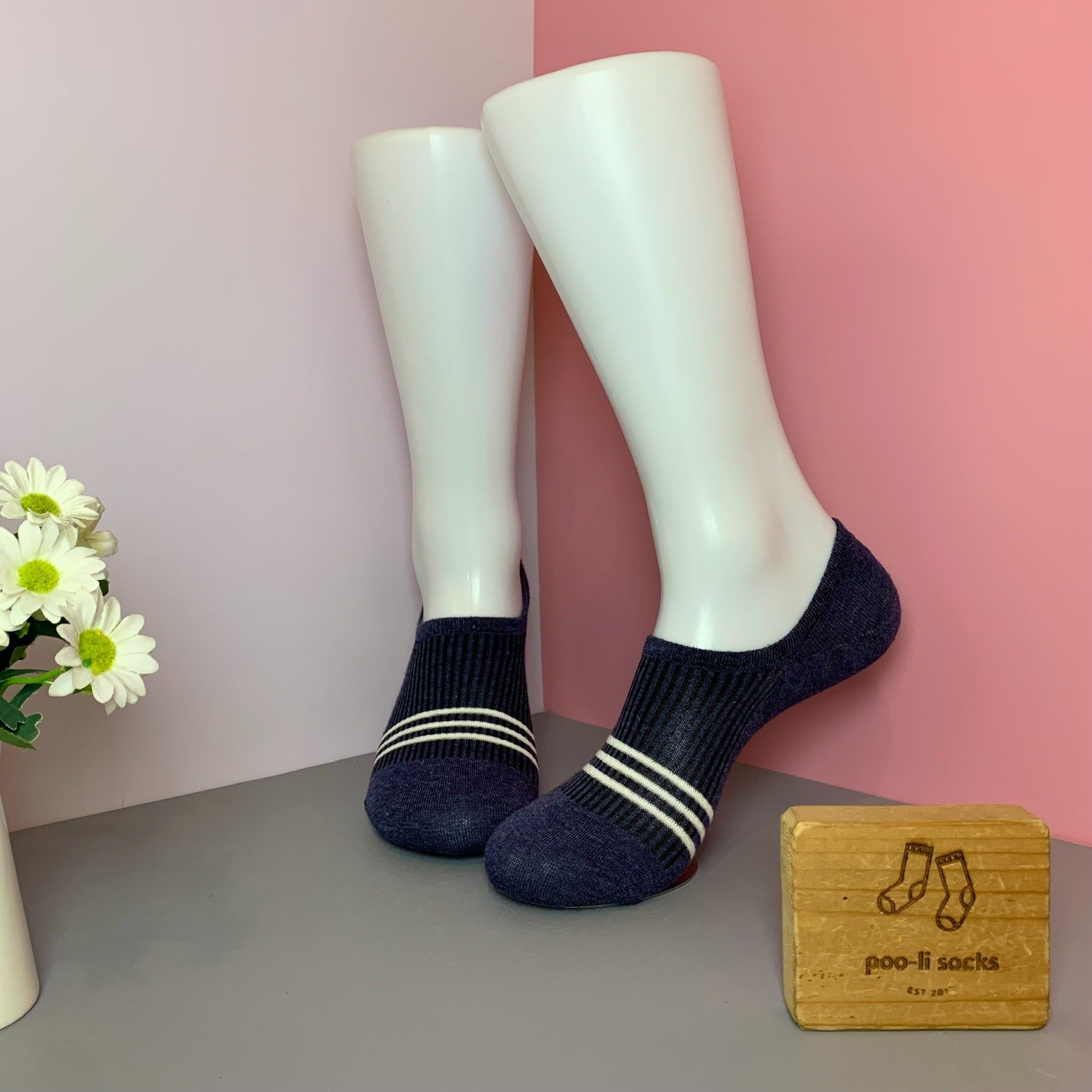 Vớ ngắn 3 sọc trắng