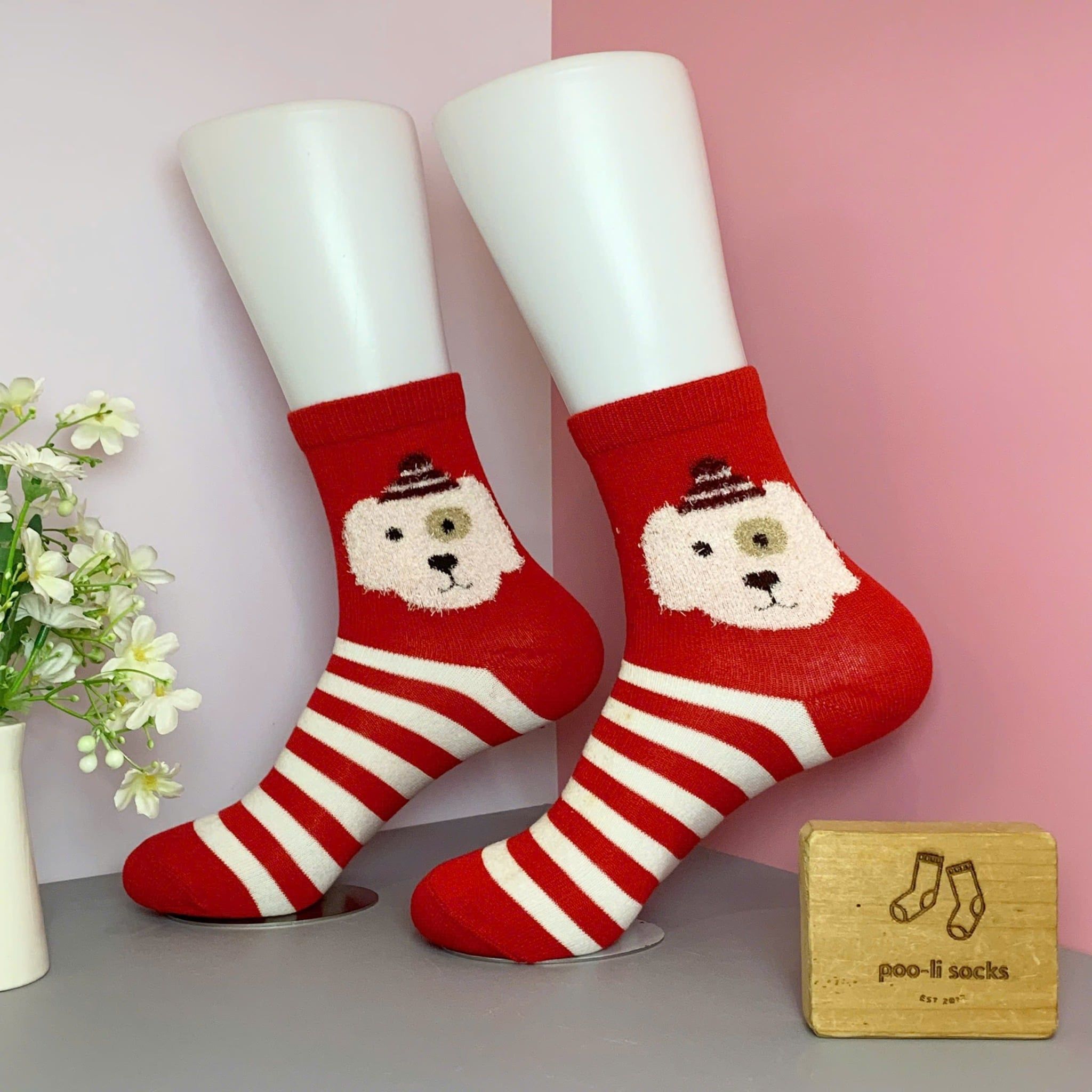 Vớ trung họa tiết giáng sinh - noel hình thú