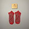 Vớ ngắn đỏ họa tiết đốm báo