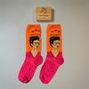 Vớ dài nghệ thuật Frida Kahlo cam hồng