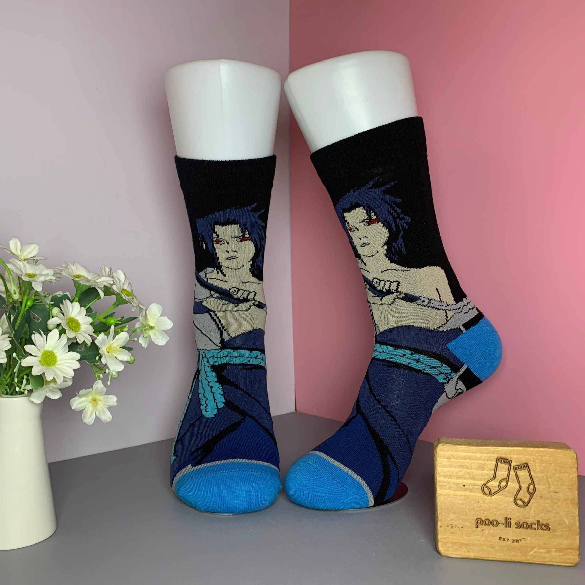 Vớ dài hoạ tiết nhân vật SASUKE