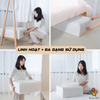HỘP VẢI ĐỰNG ĐỒ CÓ KHÓA IKGoods 55cm - Trắng