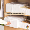 HỘP VẢI ĐỰNG ĐỒ CÓ KHÓA IKGoods 55cm - Trắng