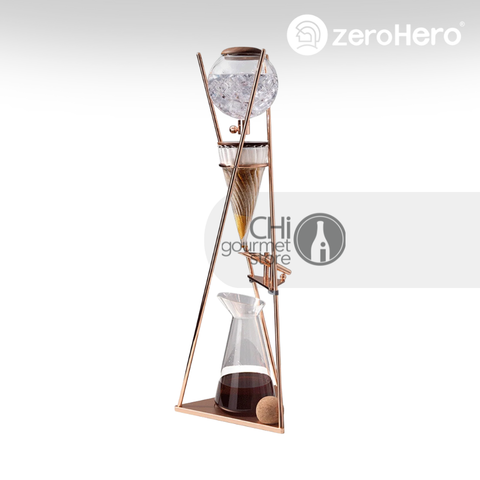 Tháp Pha Cà Phê Coldbrew Dingyuan Deluxe Ice Drip Coffee 800ml Cold Brew Maker zeroHero -  Màu RoseGold