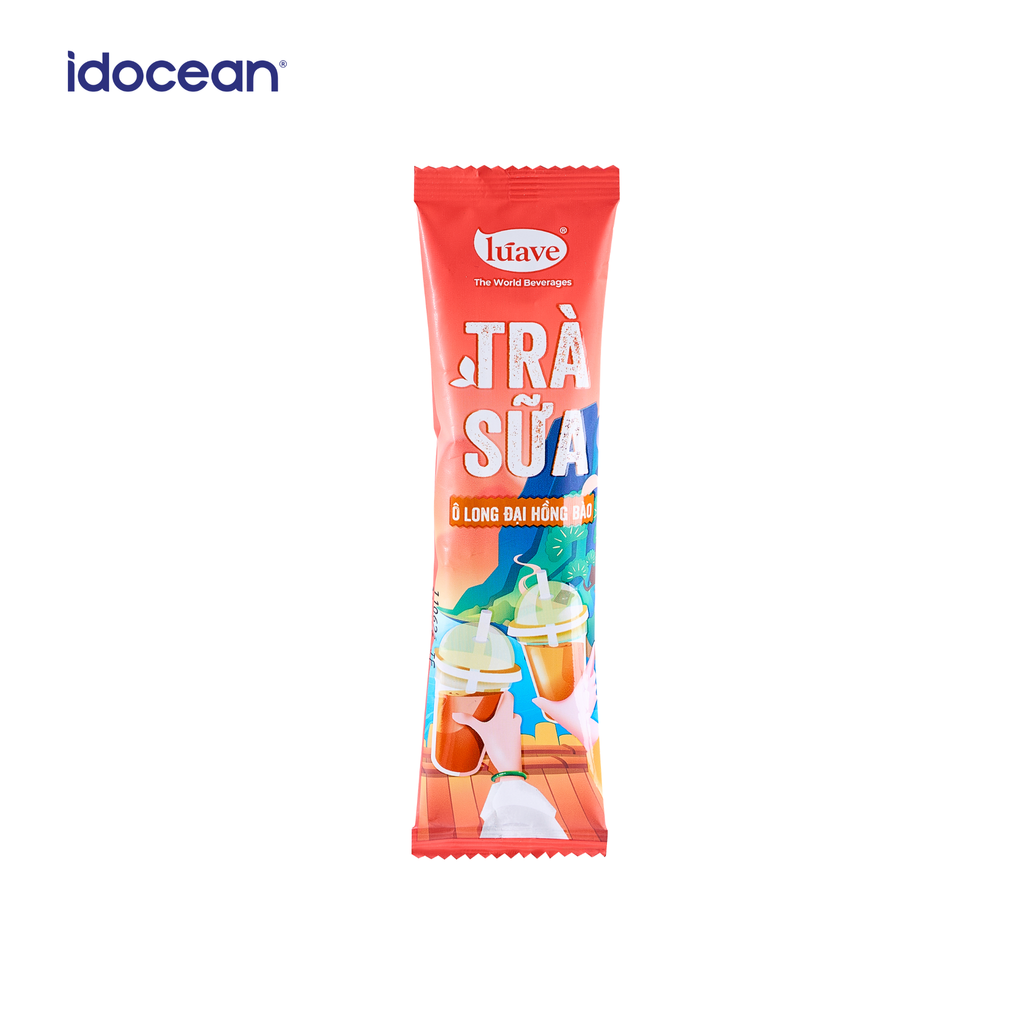 Trà sữa hòa tan Premium Lúave - Vị Ô Long Đại Hồng Bào 176gr (8 gói trà sữa)