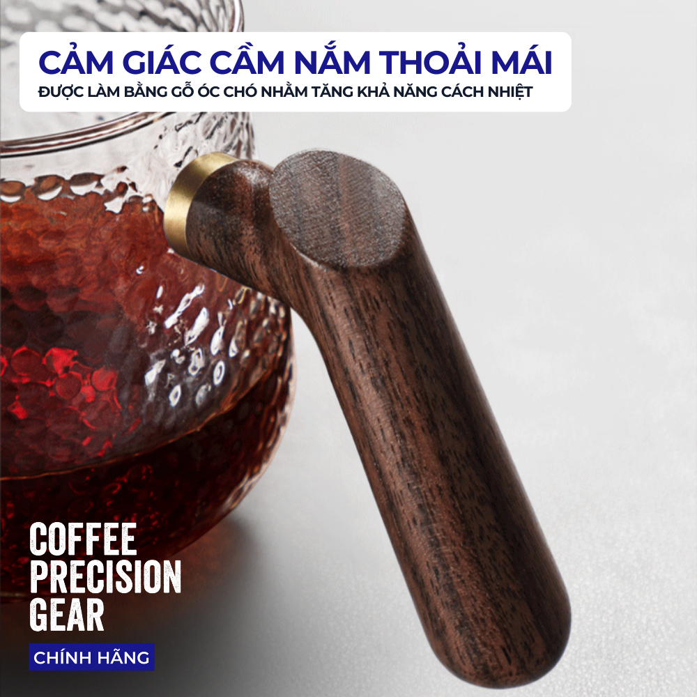Bình Thủy Tinh Đựng Cà Phê zeroHero Hammered Server 400ml