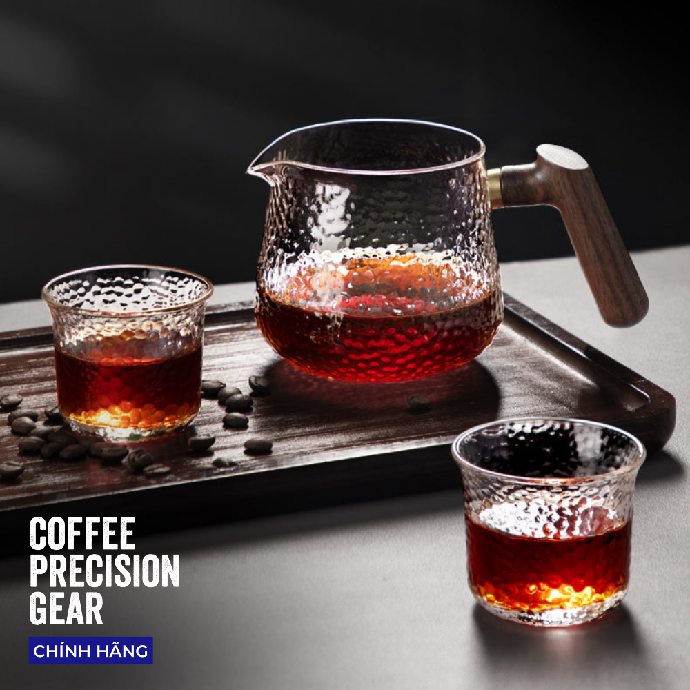 Bình Thủy Tinh Đựng Cà Phê zeroHero Hammered Server 400ml