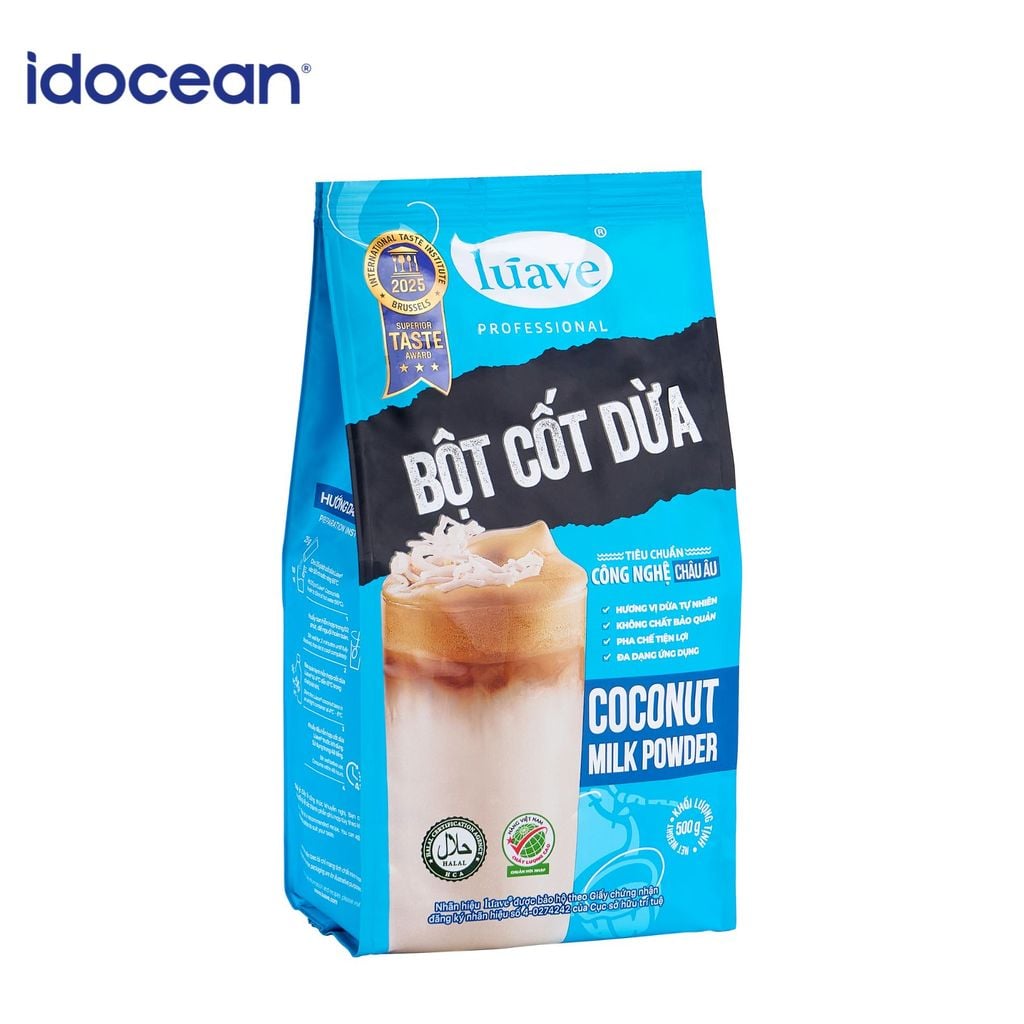 Bột cốt dừa Lúave 500g - Chuẩn Vị Dừa Tươi, Béo Thơm Đậm Đà, Làm Cà Phê Cốt Dừa, Làm Bánh, Nấu Chè