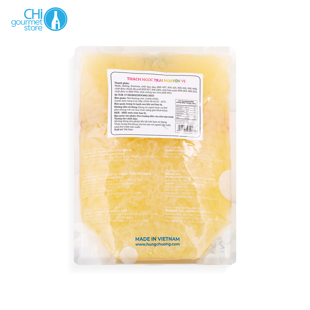 Thạch Viên Ngọc Trai Nguyên Vị 1kg/ 2kg - Hùng Chương
