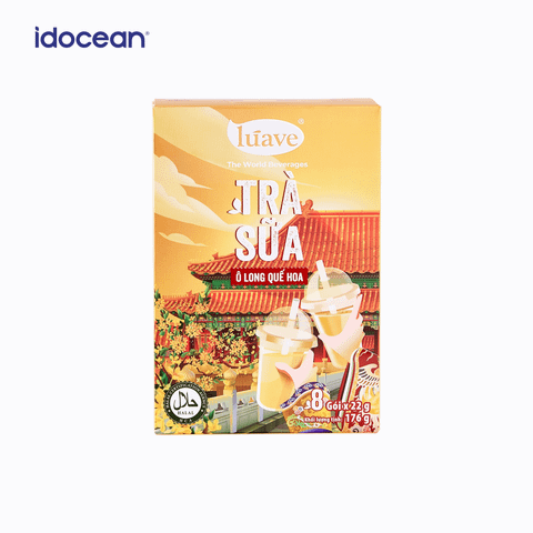 Trà sữa hòa tan Premium Lúave - Vị Ô Long Quế Hoa 176gr (8 gói trà sữa)