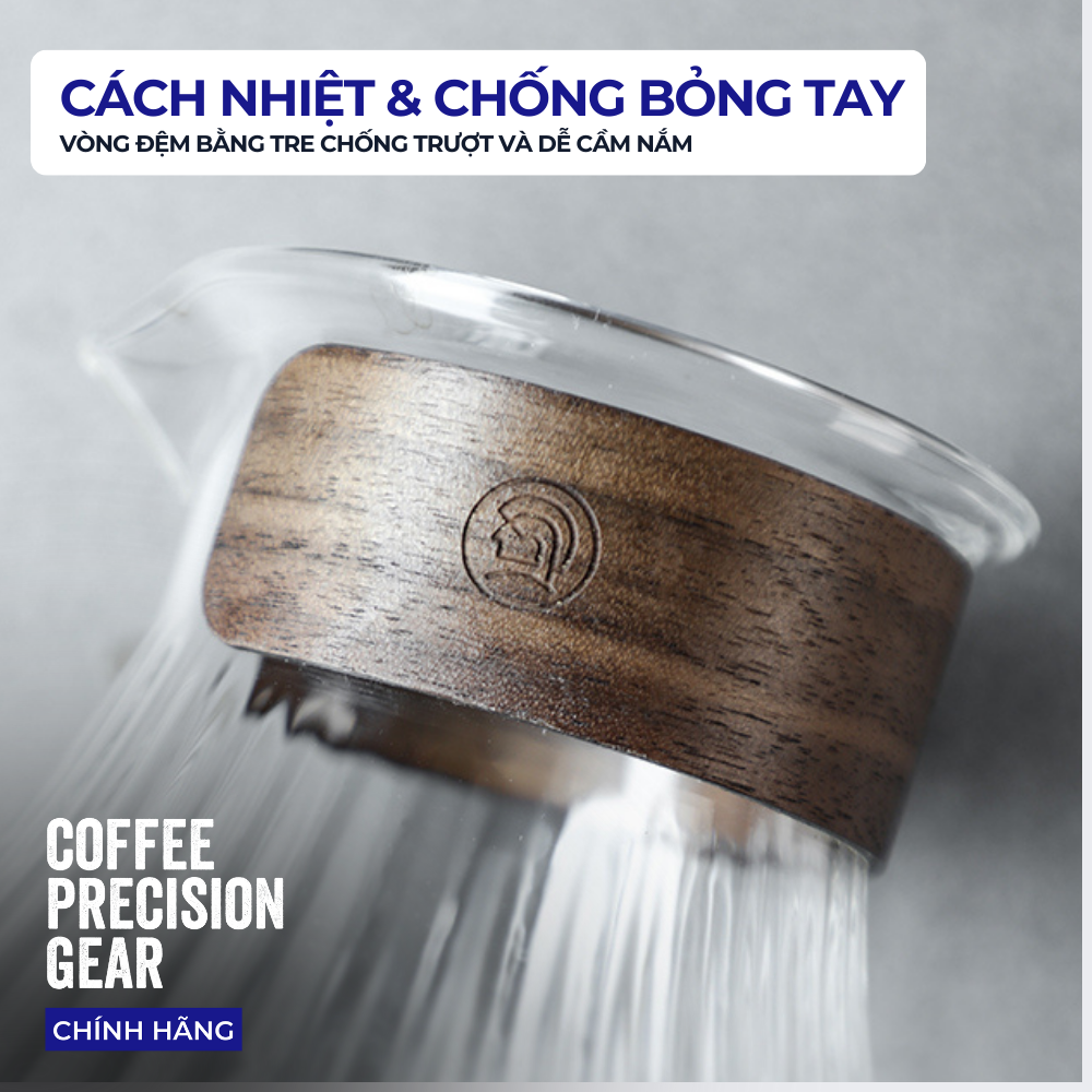 Bình Thủy Tinh Pha Cà Phê zeroHero Melody Server 450ML