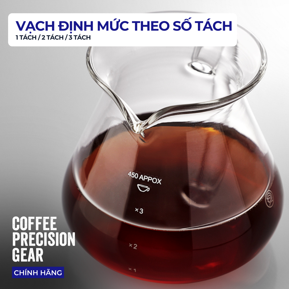 Bình Thủy Tinh Đựng Cà Phê 600ml zeroHero Original Coffee Server